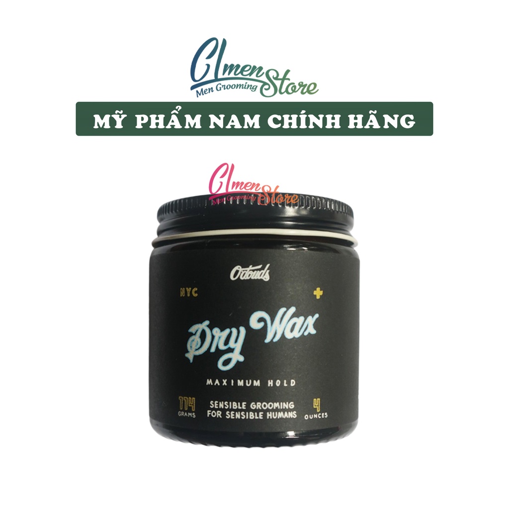 Sáp vuốt tóc O'douds Dry Wax 114g - Odouds Chính hãng USA [Version mới 2021 chữ xanh]