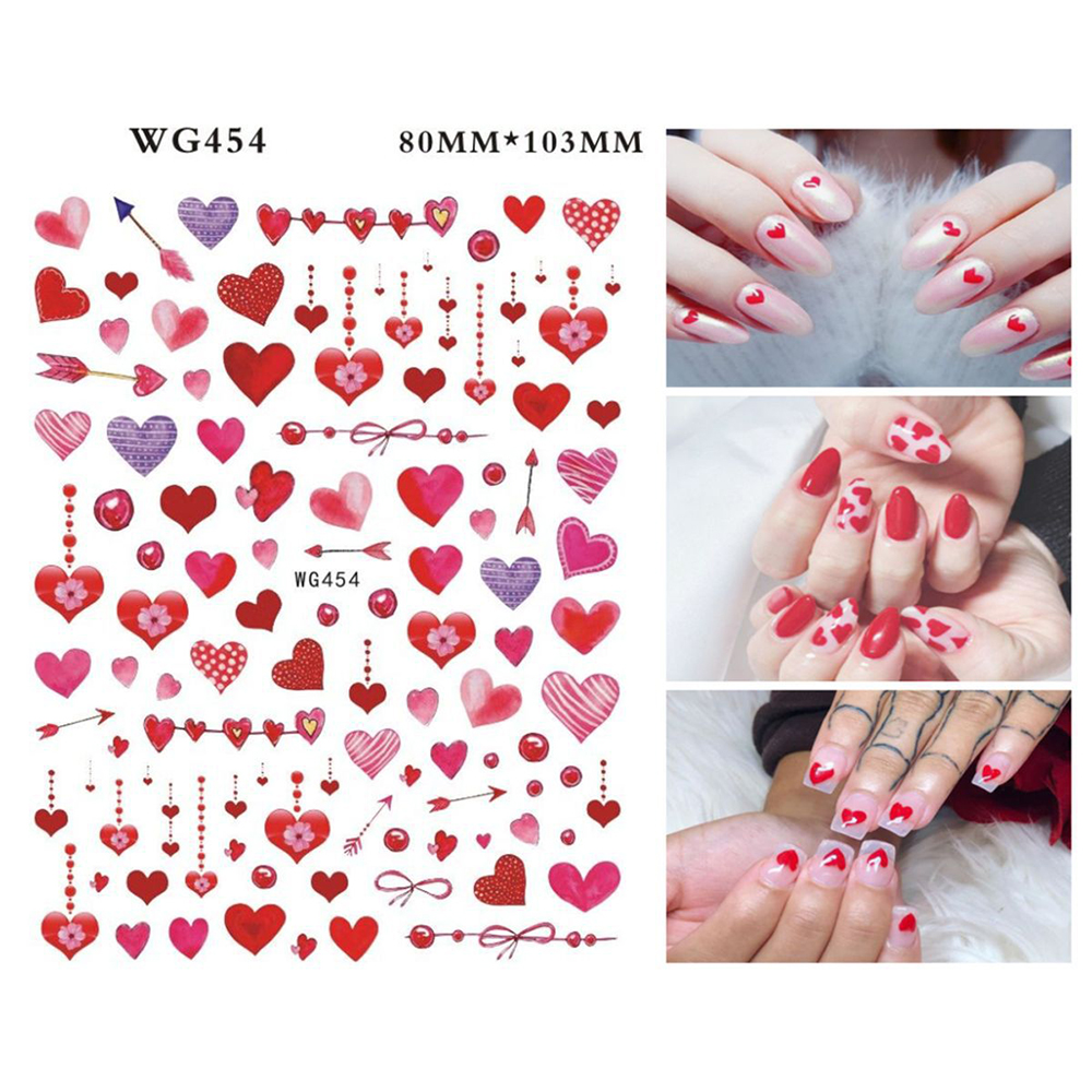 [Hàng mới về] Nhãn dán trang trí móng tay in hình đôi môi 3D bắt mắt DIY