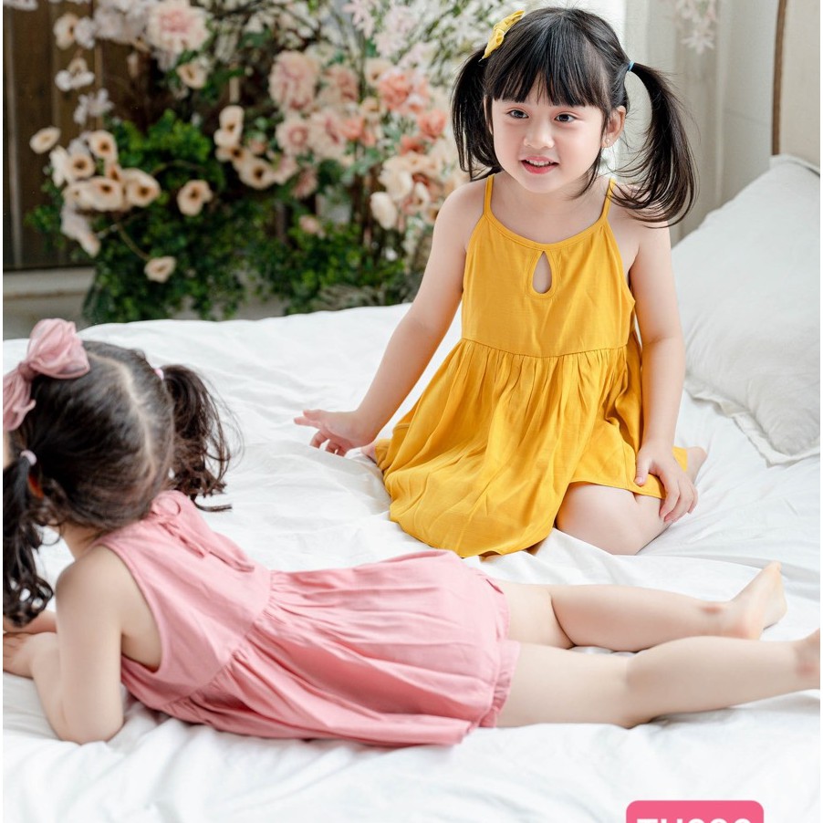 Set Yếm Giọt Nước mát lịm, 3 màu đủ size 1Y-10Y ( Hàng thiết kế )