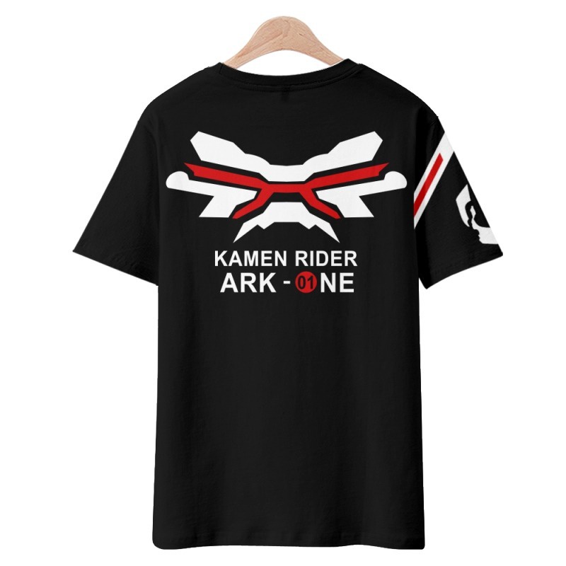 Áo Thun Acrylic Heisei Rider Hai Chiều Tay Ngắn Cổ Tròn In Họa Tiết Anime Kamen Rider Cho Nam Và Nữ