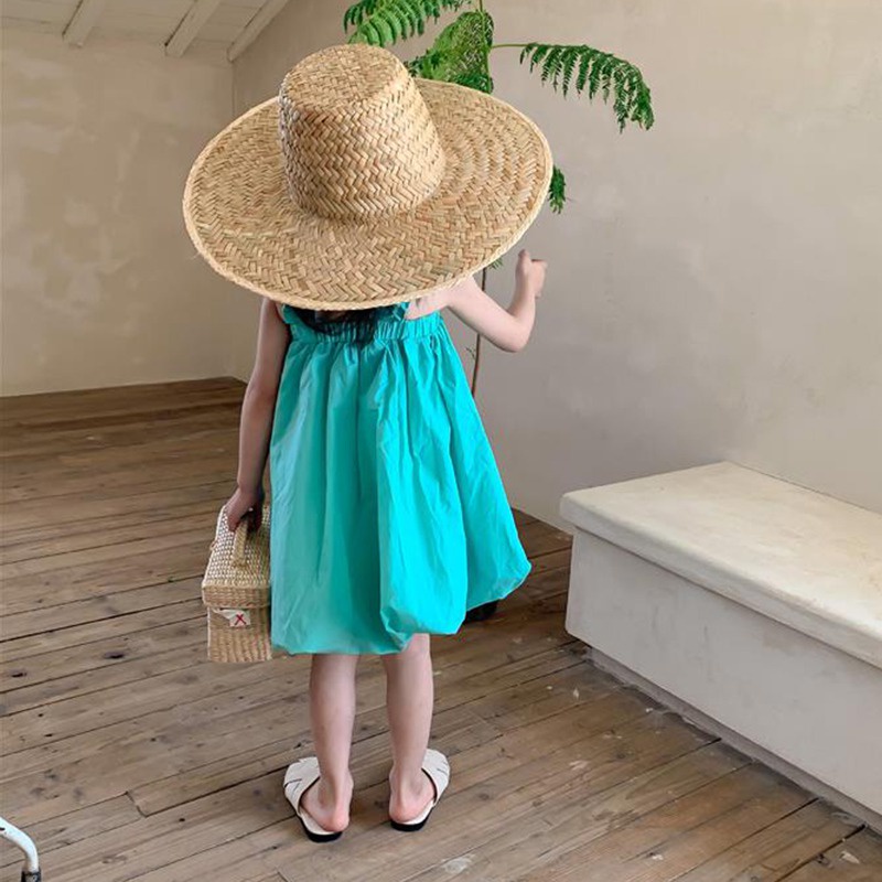 Đầm Hai Dây Họa Tiết Hoa Dễ Thương Phong Cách Phương Tây Thời Trang Mùa Hè Cho Bé Gái