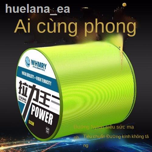 ♧✹Dây câu chính đường dây phụ 500 mét đường biển nhập khẩu cột đúc cần câu Yaji dây câu cá dây nylon căng thẳng mạnh mẽ