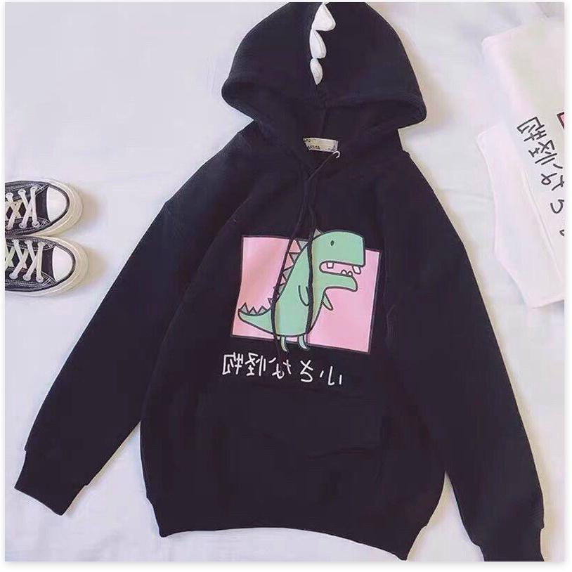 ÁO HOODIES CÓ MŨ HOẠ TIẾT KHỦNG LONG SIÊU XINH CHO CÁC BẠN TRẺ THỜI TRANG LANA FASHION