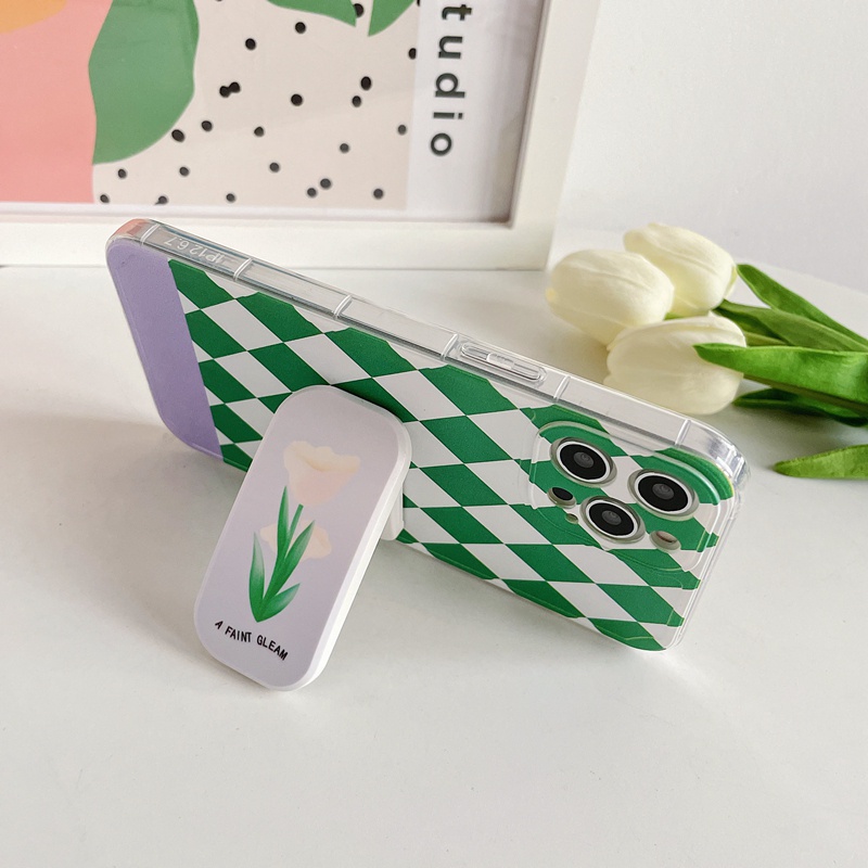 Giá Đỡ Điện Thoại Dạng Kéo Họa Tiết Hoạt Hình Phong Cách Hàn Quốc