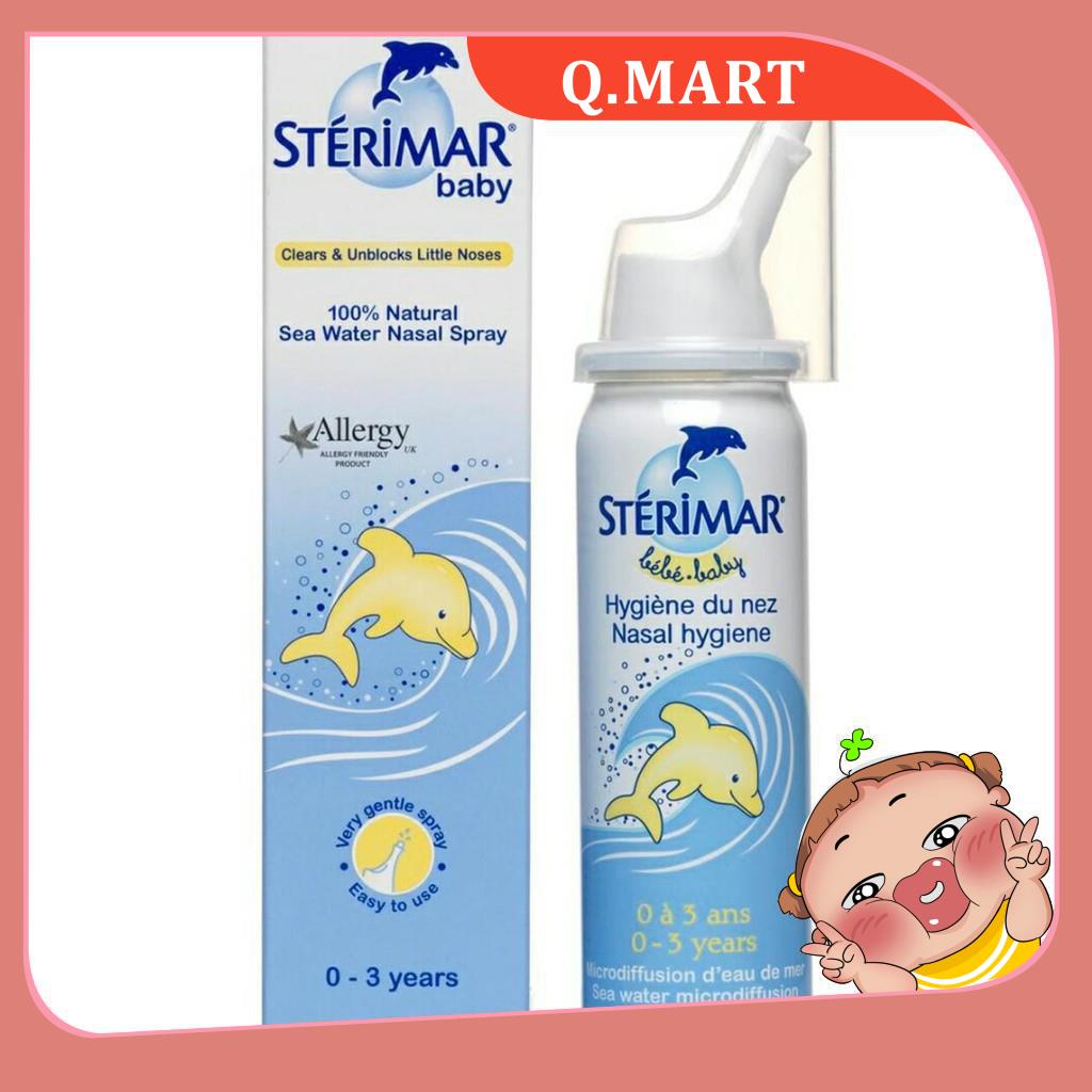 ✔️️️Bình rửa mũi nước muối biển sâu Stérimar - Cho trẻ từ sơ sinh đến trẻ 3 tuổi 0-3 tuổi STERIMAR