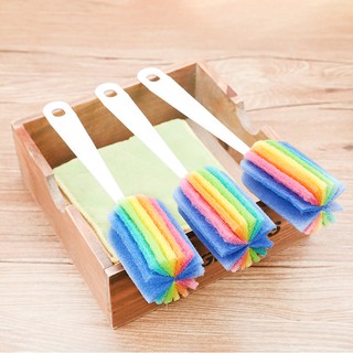 Cây rửa ly 7 màu - cọ rửa bình sữa cho bé