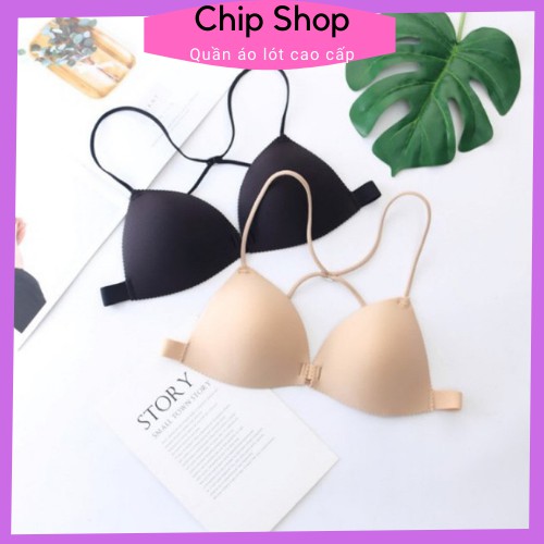 Áo Lót Nữ Áo Bra Đệm Đúc Su Tim Mỏng Dây Nhỏ Tạo Khe Gợi Cảm