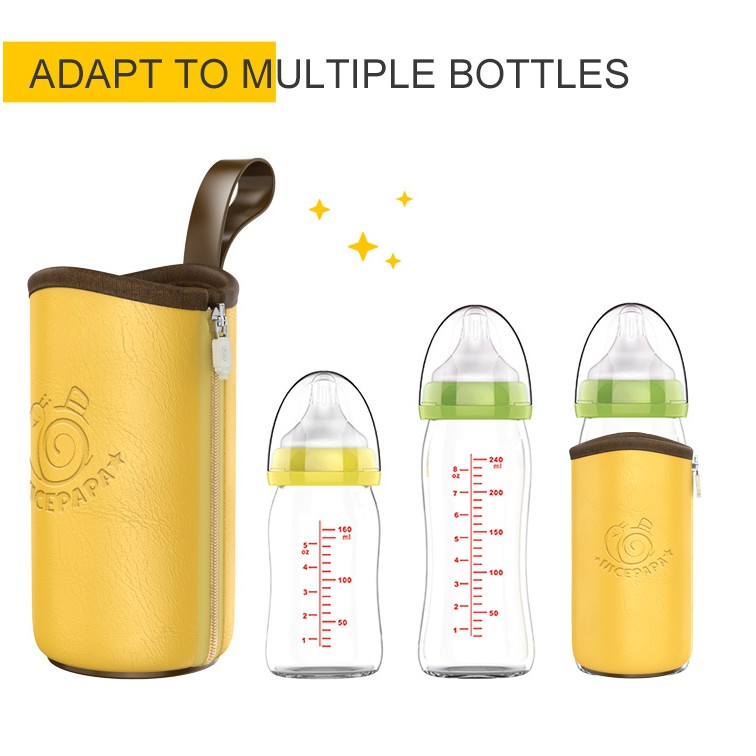 [Mẫu mới 2021] Túi hâm sữa cơ động Nicepapa Portable Insulation USB Travel Baby Bottle Warmer Nice Papa