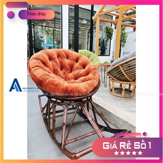 [CHÍNH HÃNG - FREESHIP] GHẾ BẬP BÊNH PAPASAN 1M2 KÈM VẢI BỐ CAO CẤP" CAM KẾT MÂY 100%", GHẾ THƯ GIÃN, GHẾ LƯỜI
