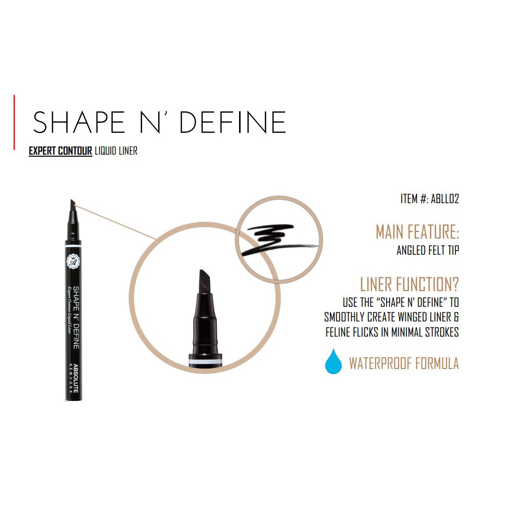 Kẻ mắt nước lâu trôi Absolute Newyork Liquid Liner ABLL