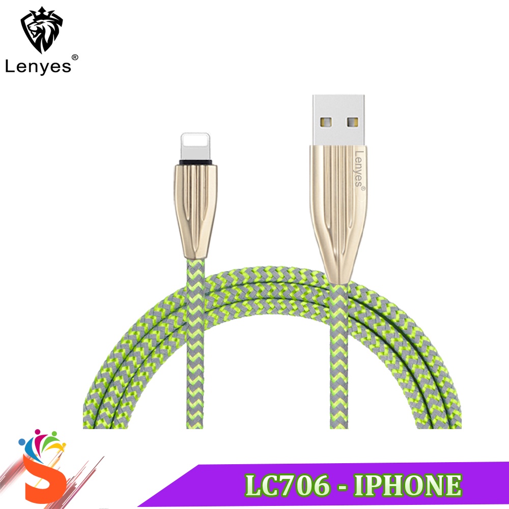 Cáp Sạc Nhanh Lenyes LC706 Iphone - Cáp Sạc Chính Hãng