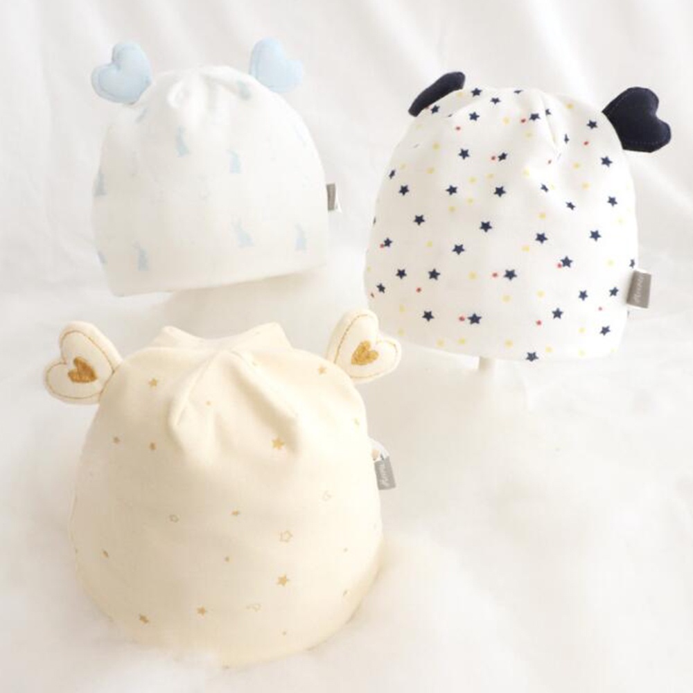 Mũ Cotton In Họa Tiết Ngôi Sao Dễ Thương Thời Trang Xuân Thu Cho Bé Sơ Sinh Từ 0-3 Tháng Tuổi