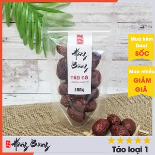 TÁO ĐỎ_100g Hồng Bàng (táo đỏ hàn quốc hữu cơ sấy khô tự nhiên, làm trà dưỡng nhan, chè dưỡng nhan, đẹp da dễ ngủ)