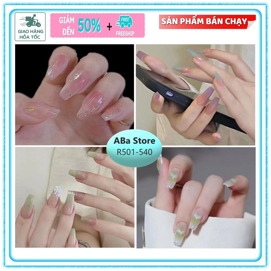 Móng Tay Giả Thời Trang Làm Nail Aba Store [R501 - 540]
