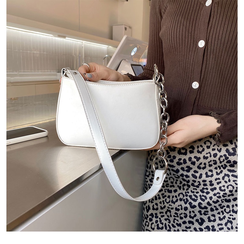 Túi Kẹp Nách Nữ Màu Đen Sang Đẹp Nhỏ Xinh Tiện Lợi Dây Đeo Vai Mắt Xích To Cá Tính Hot trend Phong Cách Hàn Quốc Giá Rẻ
