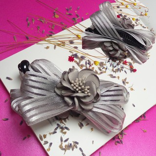 [Xả hàng] KẸP CHÉO HOA 2 MẶT HANDMAKE [ảnh+video thật]