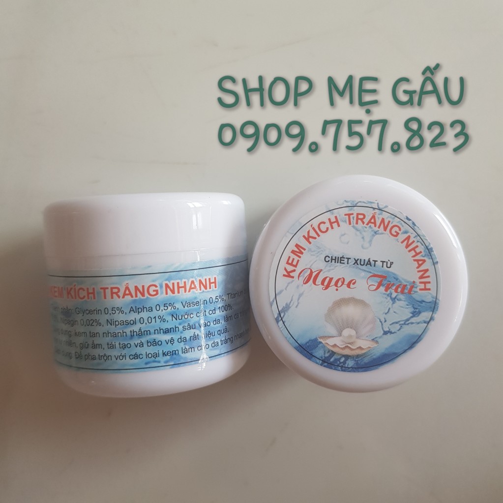 Kem kích trắng nhanh