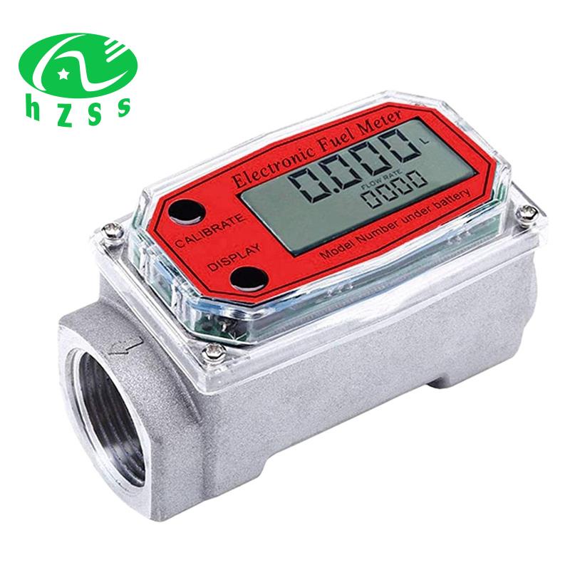 Đồng Hồ Đo Lưu Lượng Nhiên Liệu Hiển Thị Màn Hình LCD Kỹ Thuật Số 1 Inch