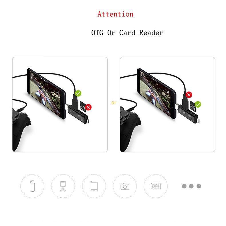 Đầu đọc thẻ nhớ USB 2.0 5 trong 1 cổng Type-C Micro TF OTG cho Android