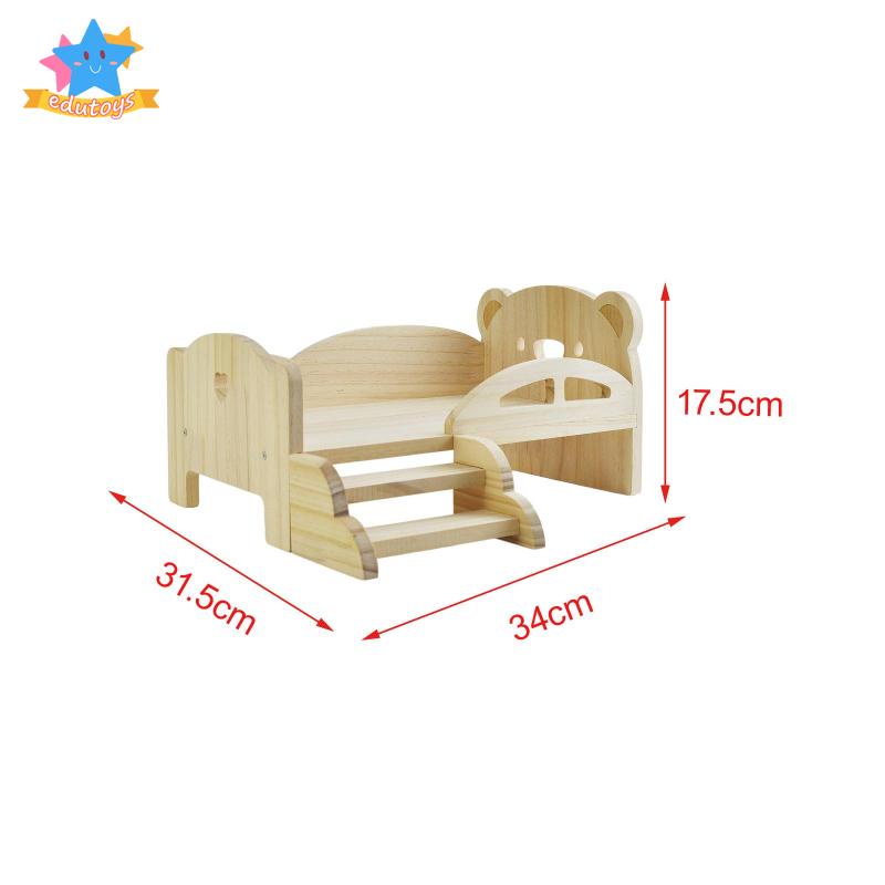 Giường Ngủ Mini Có Cầu Thang Thời Trang Cho Búp Bê Tỉ Lệ 1: 6