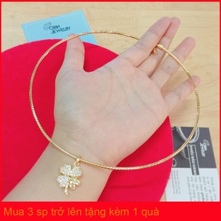 Kiềng cổ thời trang nữ mặt cỏ 4 lá đính đá thời trang Orin D3117 đẳng cấp