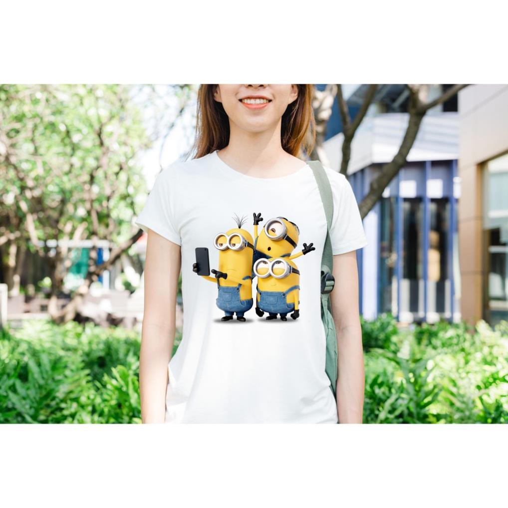 (SALE SỐC) Áo thun in hình minion chụp hình tự sướng