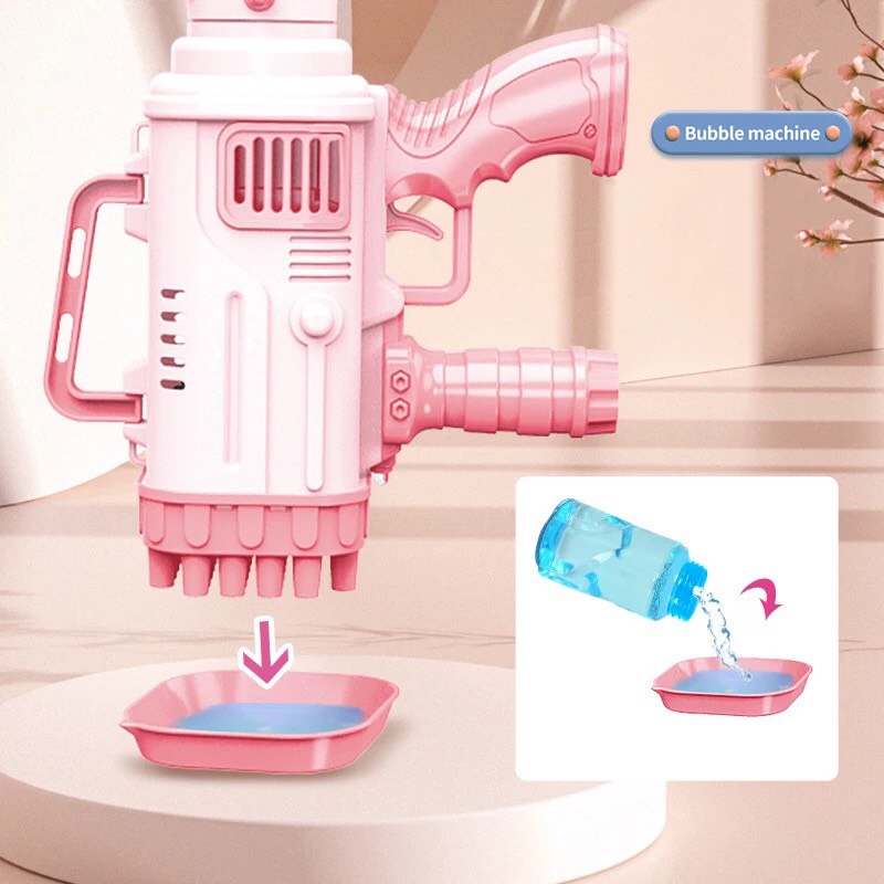 Đồ chơi bắn bong bóng xà phòng 32 nòng, đồ chơi trẻ em siêu HOT