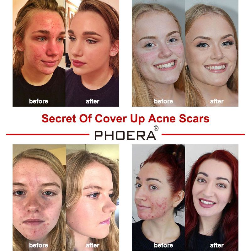 [Hàng mới về] Kem nền dạng lỏng PHOERA che khuyets điểm trang điểm lâu trôi