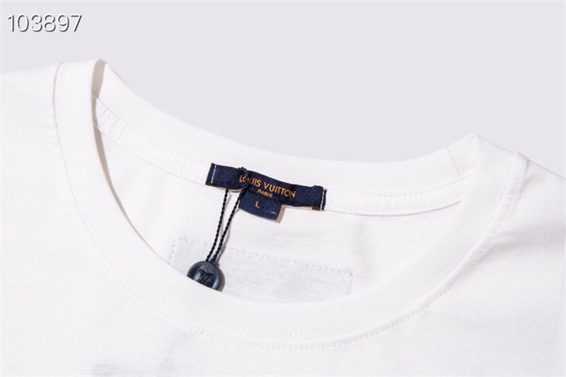 Áo thun ngắn tay cổ tròn in hình gấu phản quang LV thời trang cho cặp đôi mã 2262