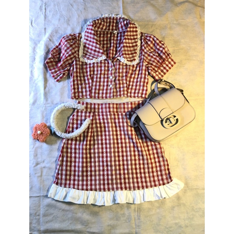 Set kẻ caro đỏ thanh lý | BigBuy360 - bigbuy360.vn