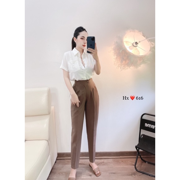 QUẦN BAGGY LỤA CÚC LỆCH PHONG CÁCH CÔNG SỞ MS15662