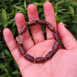 Chuỗi hạt Mân Côi gỗ Mun Hổ đốt trúc, chuỗi hạt Công Giáo