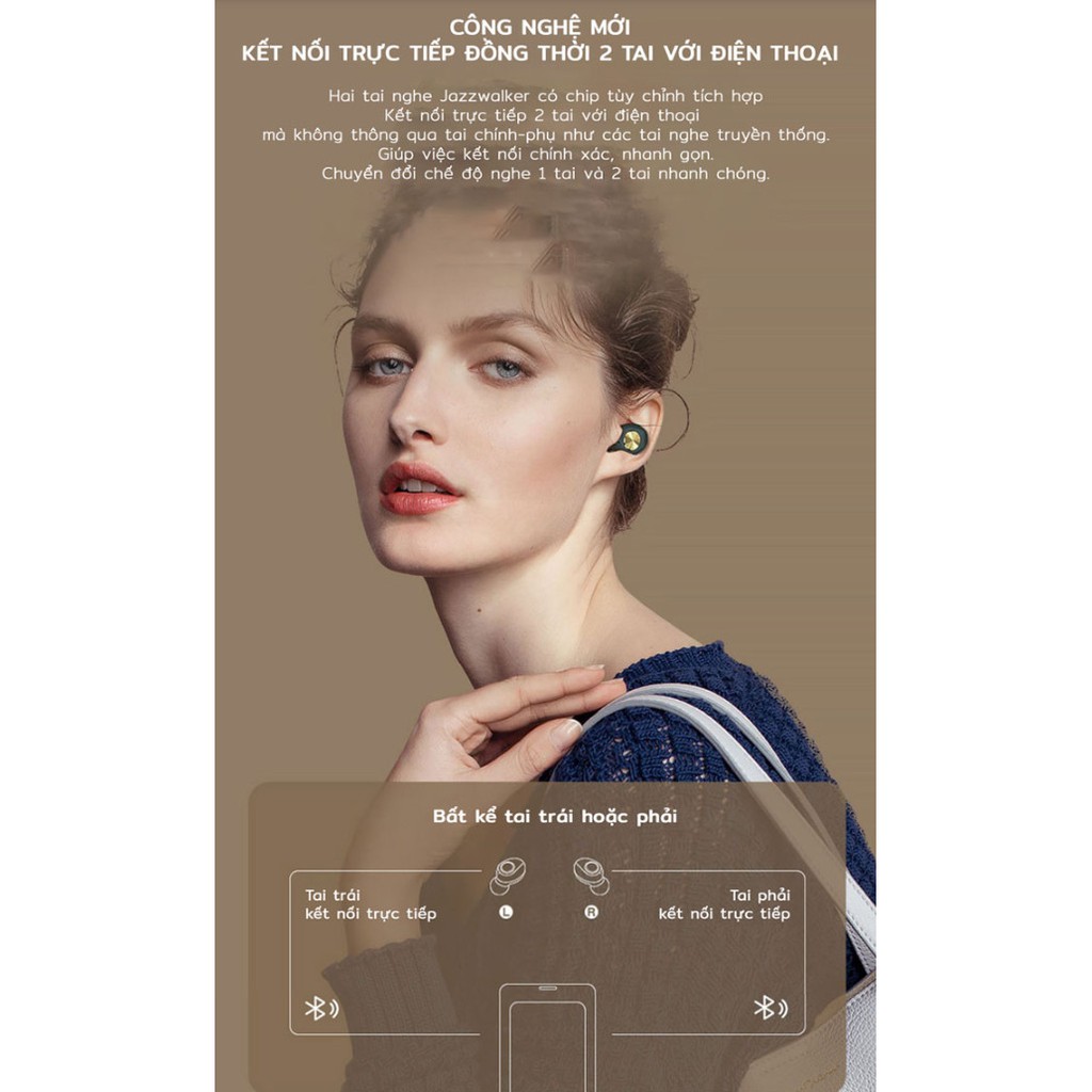 TAI NGHE KHÔNG DÂY MB JAZZWALKER: ÂM NHẠC TỎA SÁNG, TIỀM TÀNG PHONG CÁCH - Home and Garden