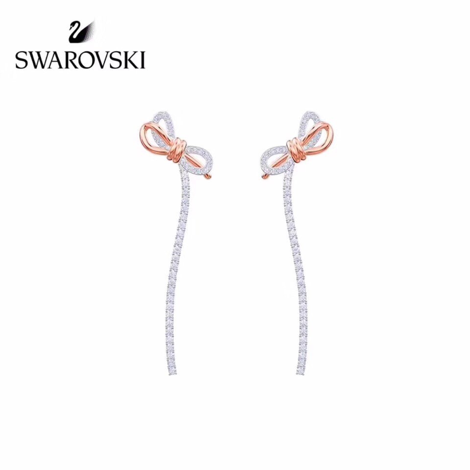 Khuyên tai 5512625 mạ vàng hồng thiết kế hình vô cực số 8