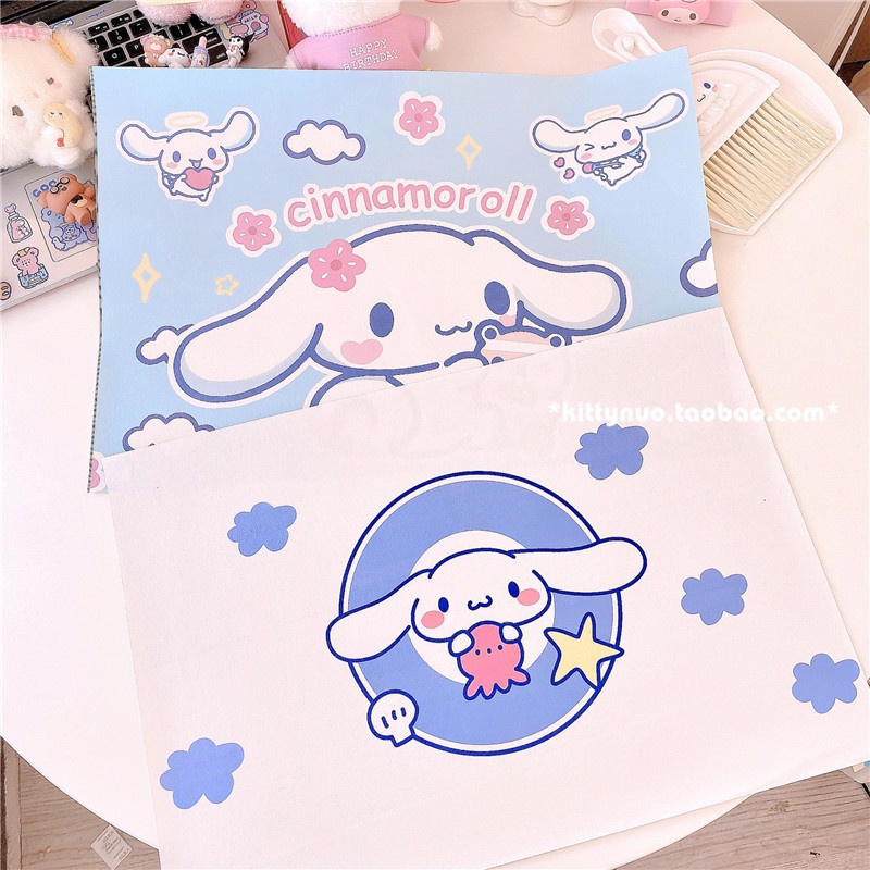 Thảm Lót Bàn Ăn Họa Tiết Hoạt Hình Cinnamoroll Dễ Thương Phong Cách Nhật Bản