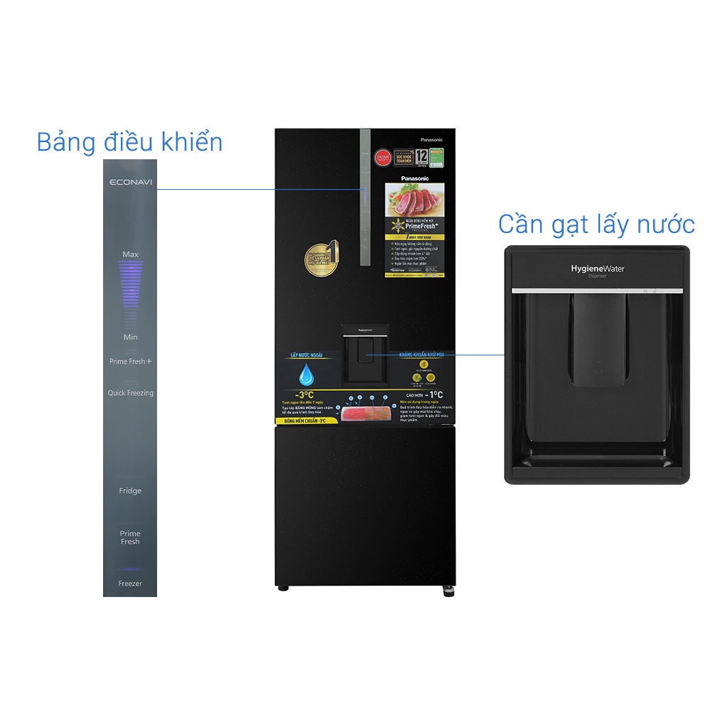 Tủ lạnh Panasonic Inverter 417 lít NR-BX471GPKV