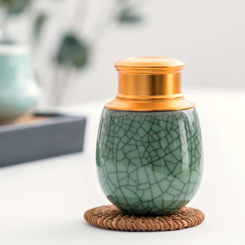 Hũ Gốm Sứ Mini Đựng Trà Tiện Dụng Mang Đi Du Lịch