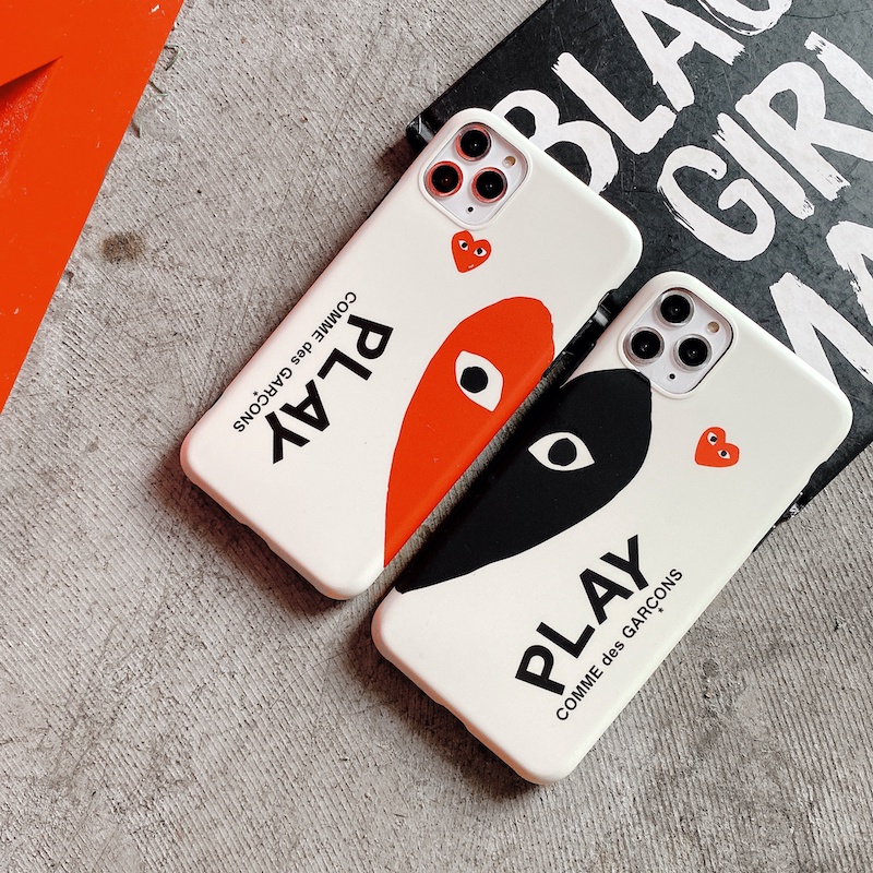 Ốp Điện Thoại Họa Tiết Comme des Garcons CDG Play Cho iPhone 15 14 13 12 11 Pro Max X XS XR Plus