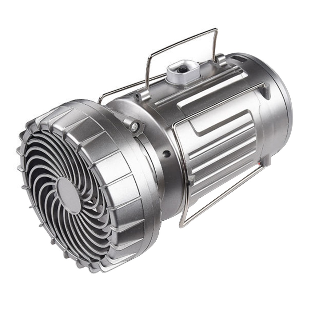 Quạt đèn cắm trại chiếu sáng sạc năng lượng mặt trời 3 trong 1 thích hợp để mang theo ngoài trời