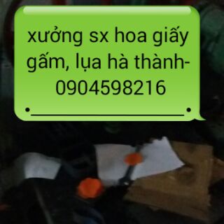Bộ nguyên liệu làm hoa giấy gấm lua