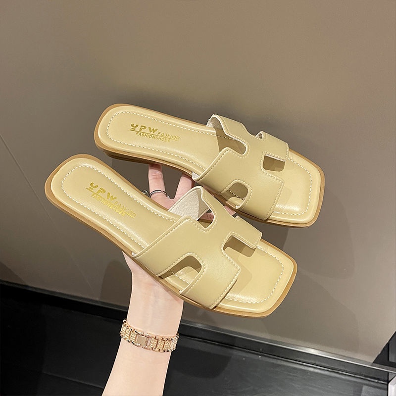 Dép Sandal Đế Bằng Phong Cách Mới Thời Trang Mùa Hè Đi Biển Cho Nữ