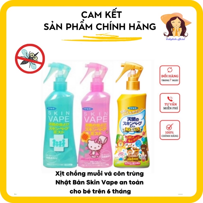xịt chống muỗi skin vape hàng chính hãng Nhật Bản