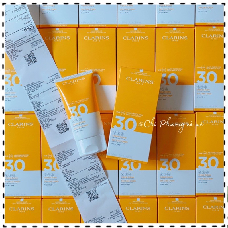 KEM CHỐNG NẮNG CLАГINS SUN CARE CREAM/BODY SPF 30