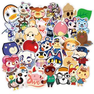 50pcs Animal Crossing Cartoon Stickers Waterproof PVC Vinyl Decals for Skateboard Laptop Luggage Phone Cup