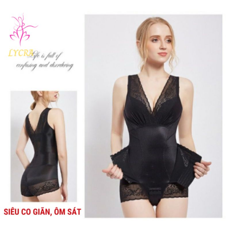 Áo gen định hình gen nịt bụng toàn thân giảm eo sau sinh sau hút mỡ phẫu thuật, gen nịt chống cuộn sau sinh, hút mỡ