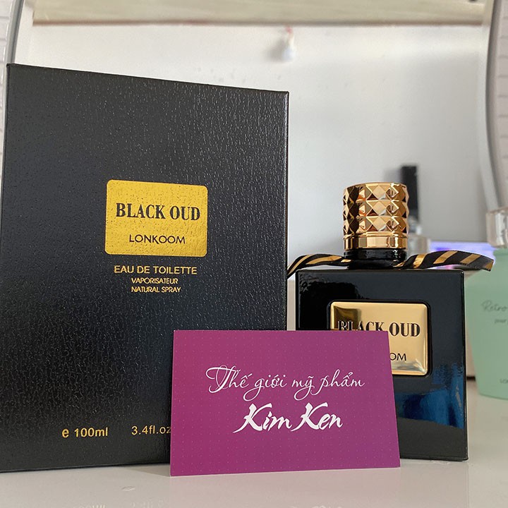 Nước hoa nam Black Oud Lonkoom 100ml nồng độ EDT hàng chính hãng lưu hương 7-8 giờ | BigBuy360 - bigbuy360.vn