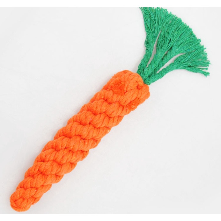 Đồ chơi nhai gặm cho chó mèo hình Cà rốt bện thừng - Chắc Chắn Dày Dặn Siêu Đẹp Y hình