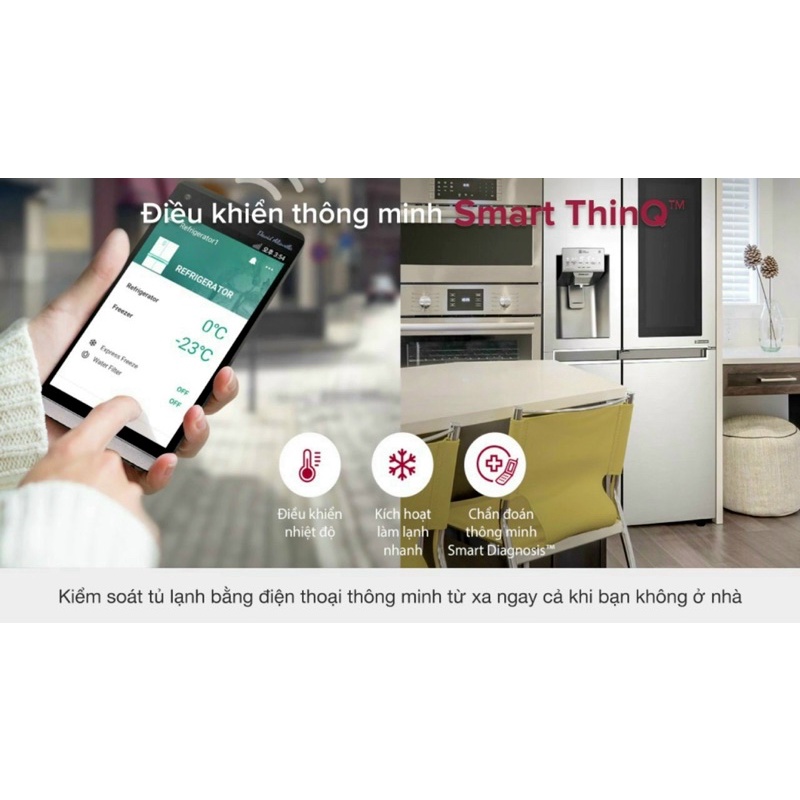 Tủ lạnh LG inverter InstaView Door-in-Door 601 lít GR-X247JS