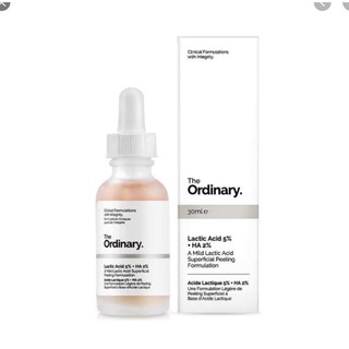 Tẩy da chết hóa học the ordinary lactic acid 10% + ha 2% 30ml