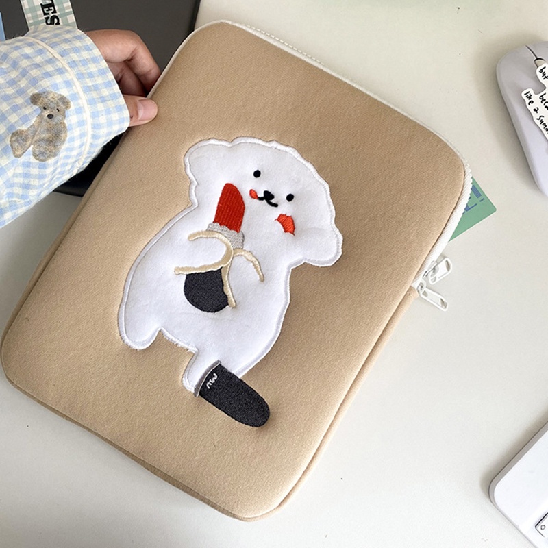 Túi Xách Tay Đựng Son Môi Vân Lông Cừu Kiểu Hàn Quốc Dễ Thương Cho Nữ